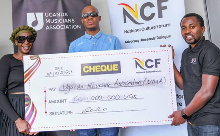 Uganda National Cultural Forum Gives Uganda Musician Association 60Millions